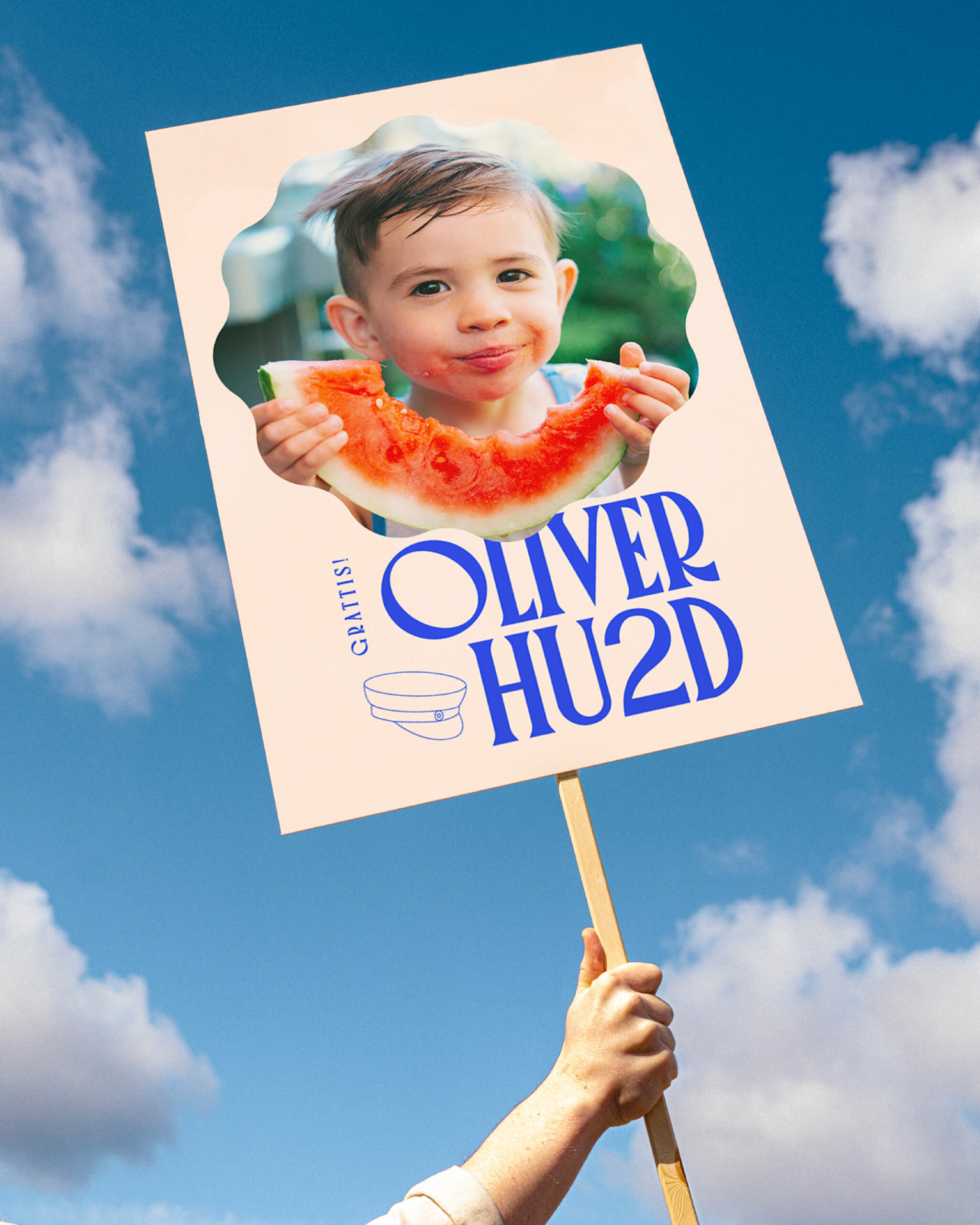 studentskylt mot himmel